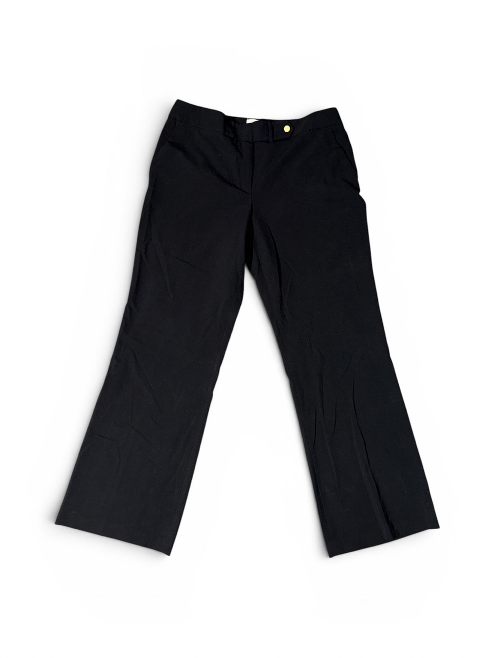 Calvin Klein 12 Classic Fit Black Wide-Leg Black Dress Pants